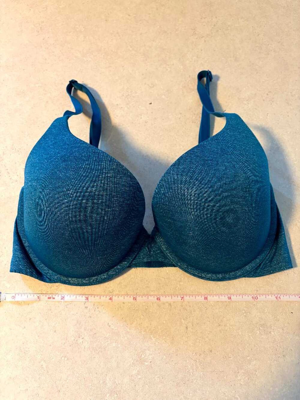 Victoria’s Secret Padded Perfect Coverage Underwire Bra Size 34D Heather Teal